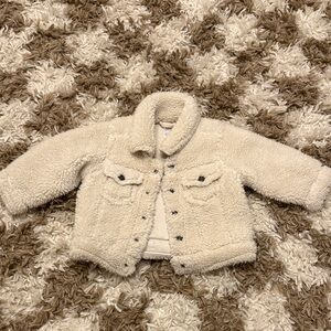 Carter's Cream Sherpa Jacket for Kids